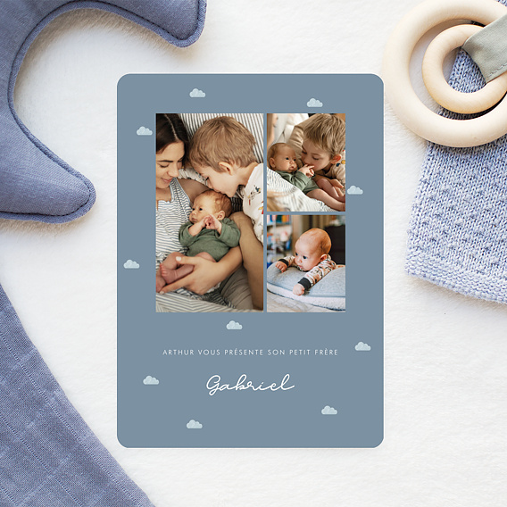 Faire part naissance Motif Nuage