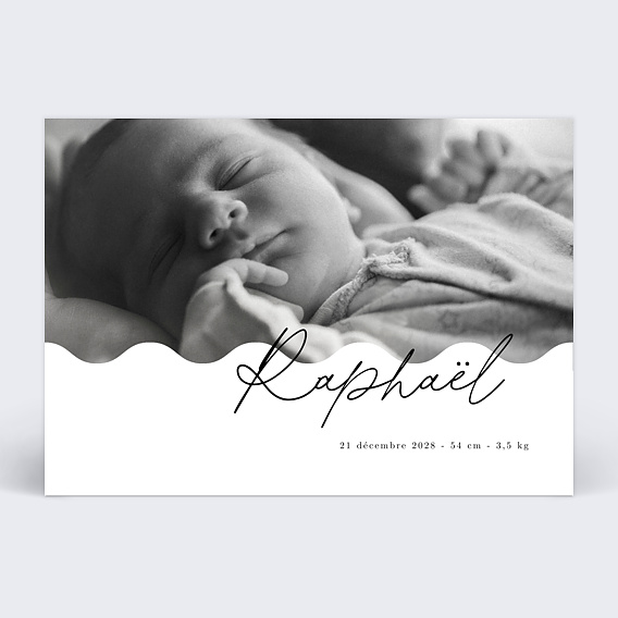 Faire part naissance Vaguelette