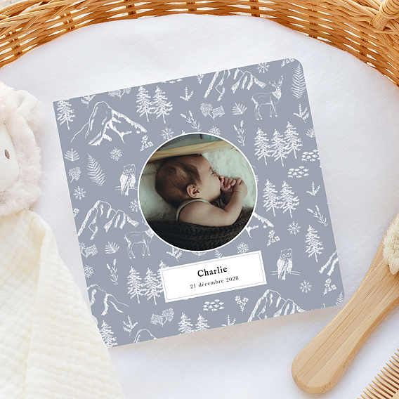 Faire part naissance Pattern Hiver