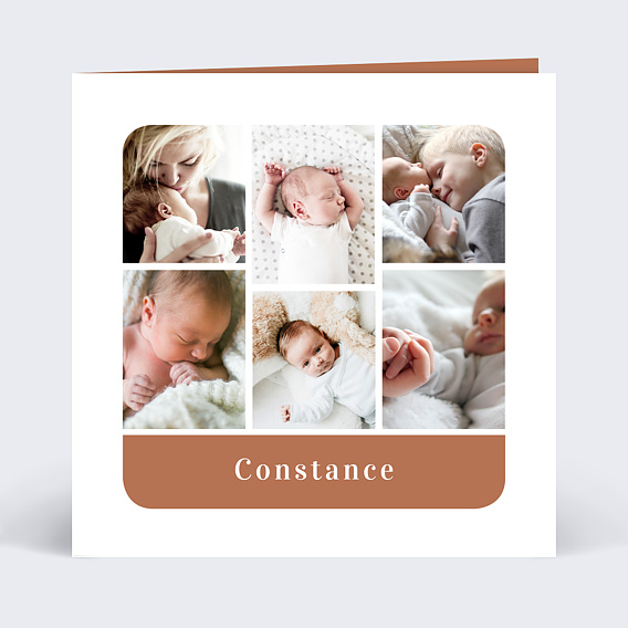 Faire part naissance Pêle-Mêle Camargue