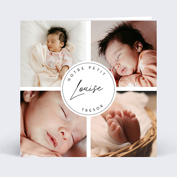Faire part naissance Petit trésor