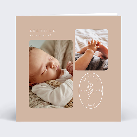 Faire-part Naissance Petite Brindille