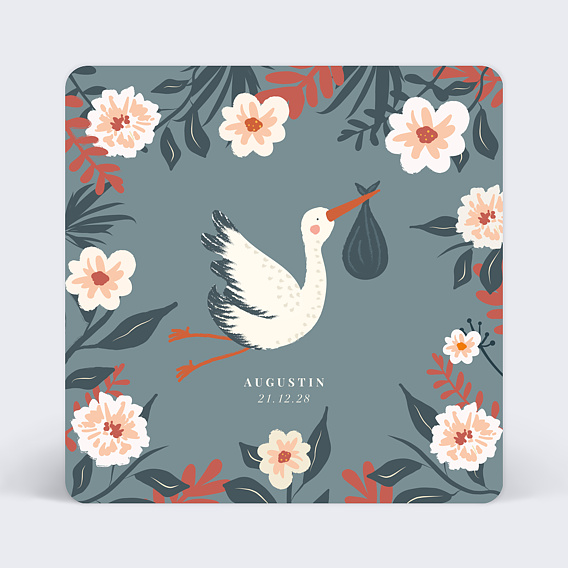 Faire part naissance Petite Cigogne