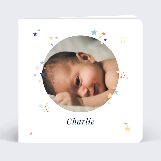 Faire part naissance Petites Etoiles