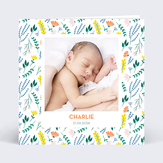 Faire part naissance Pop Liberty