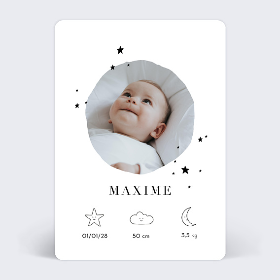 Faire part naissance Rêve étoilé