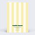 Faire part naissance Rayure jaune beurre Verso