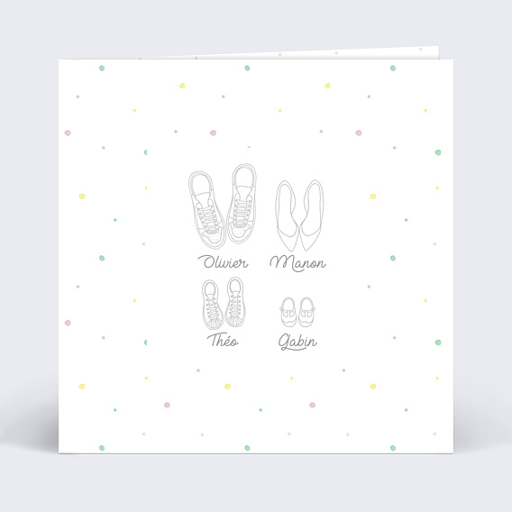 Faire-part Naissance Famille