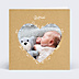 Faire-part Naissance Coeur Fleuri