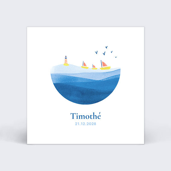 Faire part naissance Petits Bateaux
