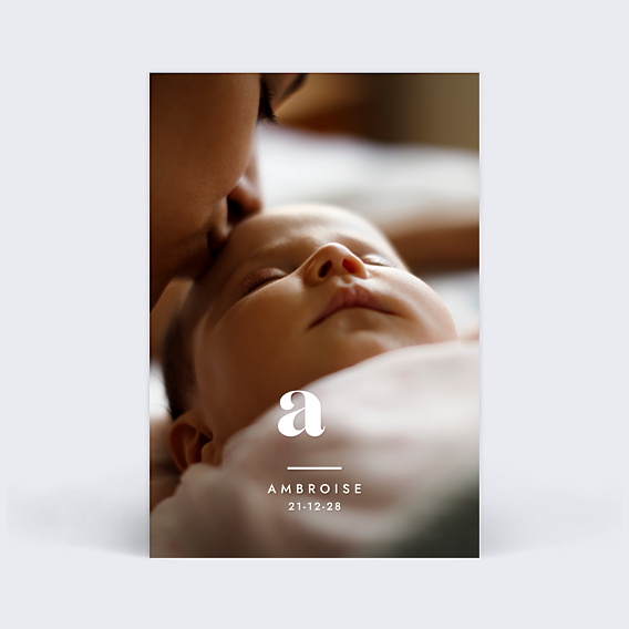 Faire-part Naissance Praline