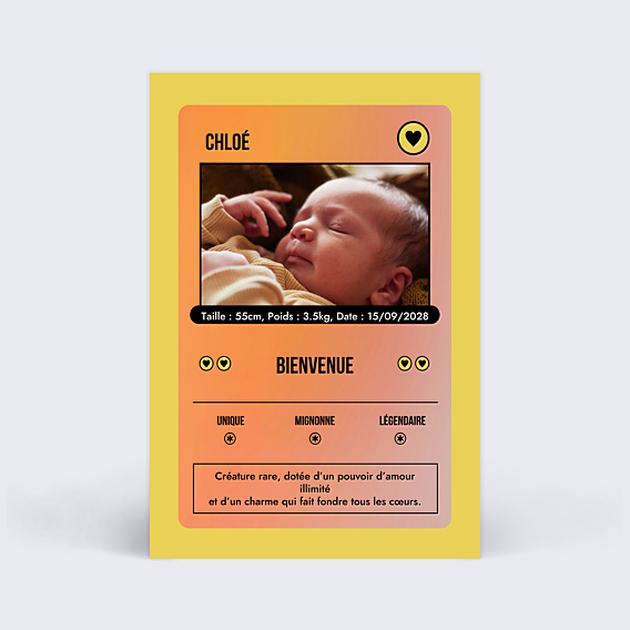 Faire-part Naissance Bébé aventurier