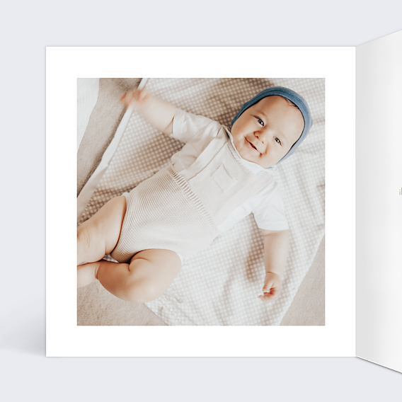 Faire part naissance Univers Bébé Intérieur Gauche