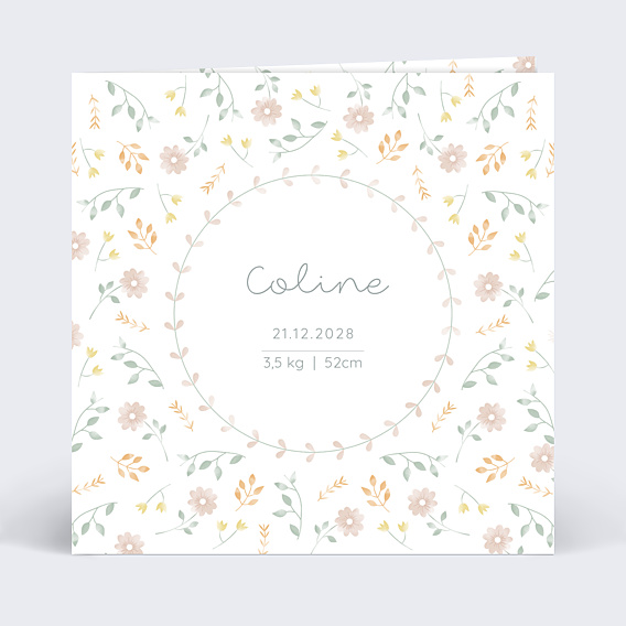 Faire part naissance Carolina