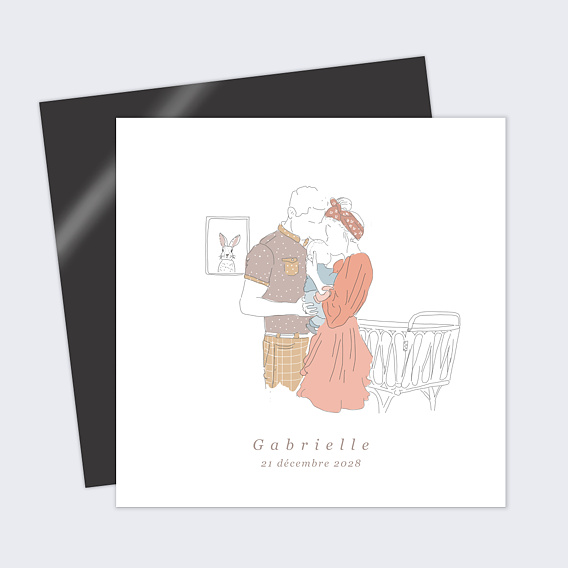 Faire part naissance Heureux Parents