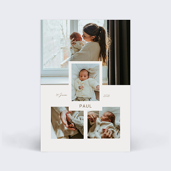 Faire-part Naissance Grande Photo