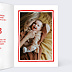 Faire part naissance Cœur Simple Rouge Intérieur Droit