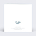 Faire part naissance Baleine Photo Verso