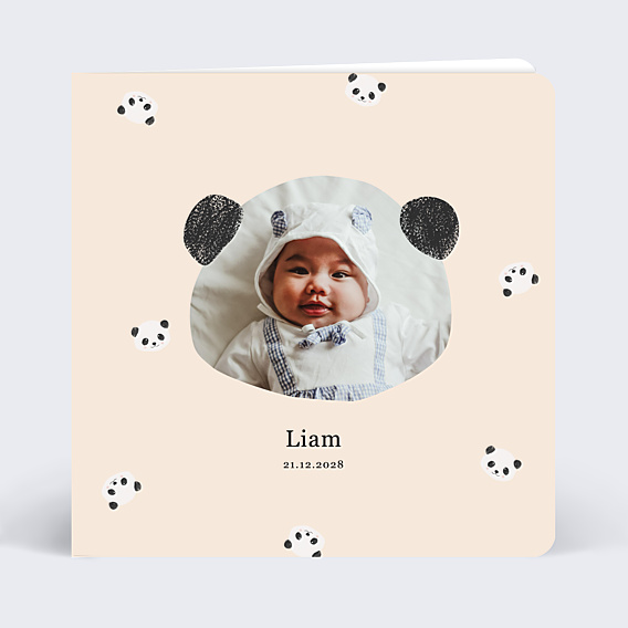 Faire-part Naissance Pattern Panda