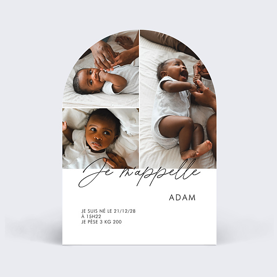 Faire part naissance Faire parler bébé