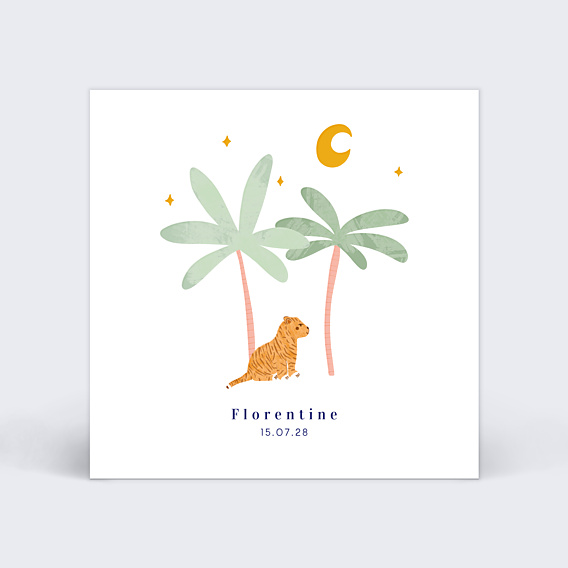 Faire part naissance Petit Tigre