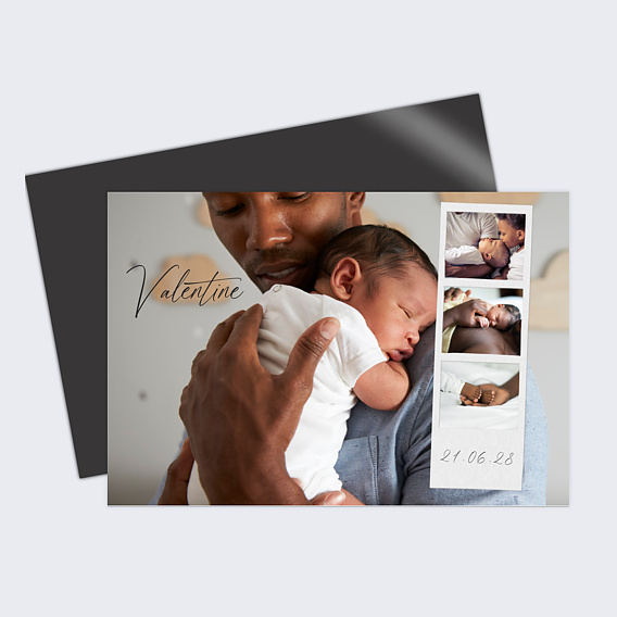 Faire part naissance Polaroid Naissance Après 1