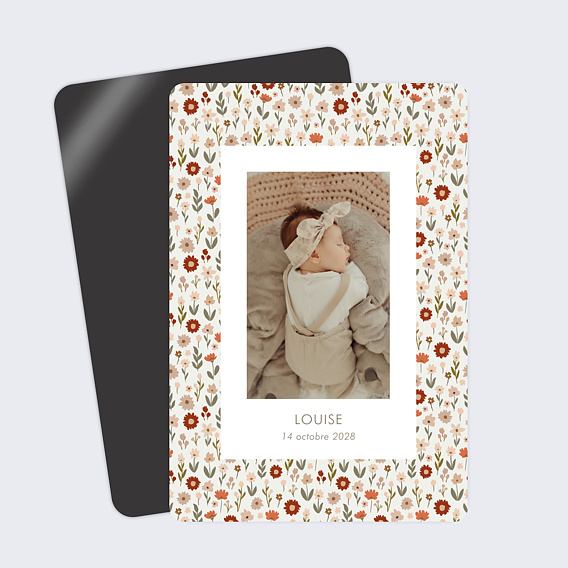 Faire part naissance Liberty Automne