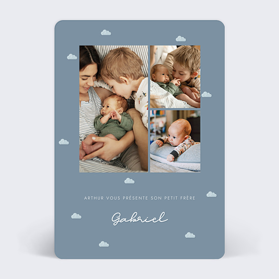 Faire-part Naissance Motif Nuage