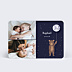 Faire-part Naissance Ourson et cosmos