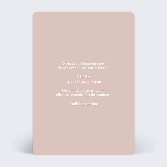 Faire-part Naissance Motif Fleurs
