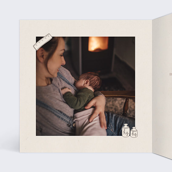 Faire-part Naissance Chocolat