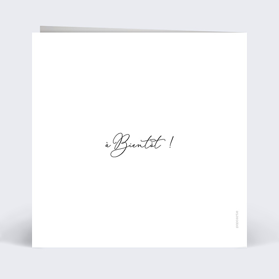 Faire part naissance Nuages Verso