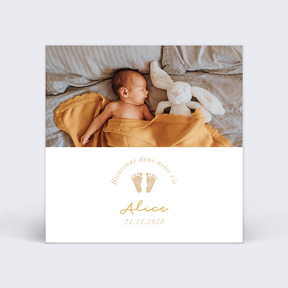 Faire part naissance Petits Pieds