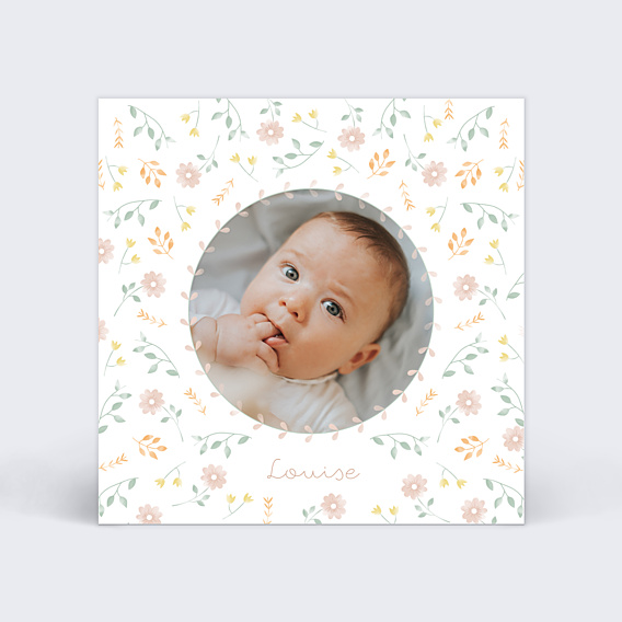 Faire-part Naissance Motif Liberty