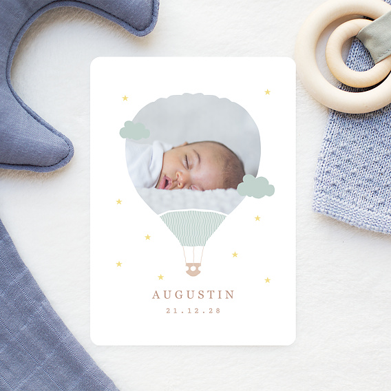 Faire-part Naissance Rêve de montgolfière