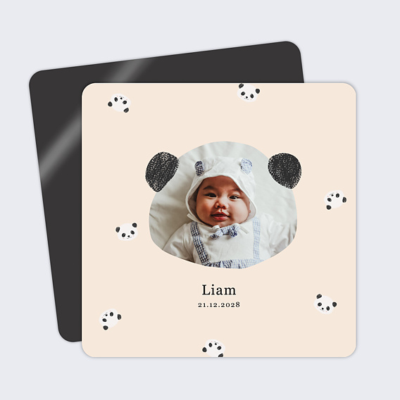 Faire part naissance Pattern Panda