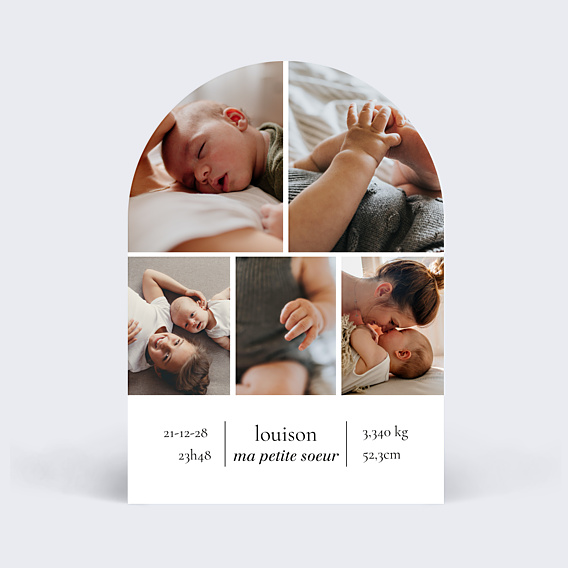 Faire-part Naissance Éditorial V