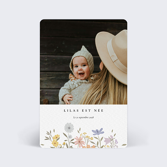 Faire-part Naissance Bucolique
