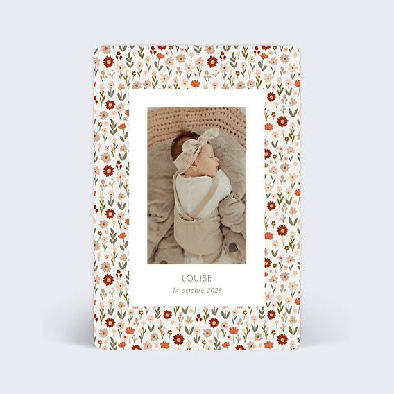Faire part naissance Liberty Automne
