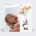 Faire-part Naissance Panda ballons
