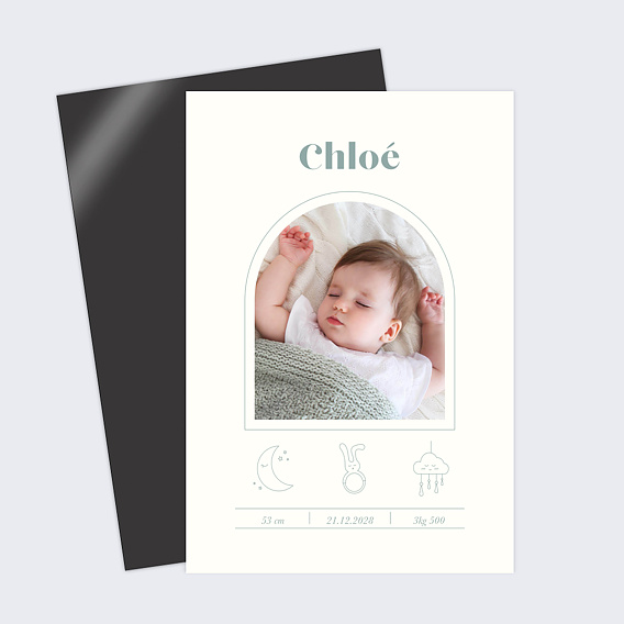 Faire part naissance Certificat Illustrations