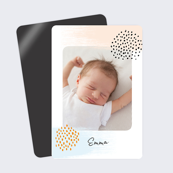 Faire part naissance Pastel