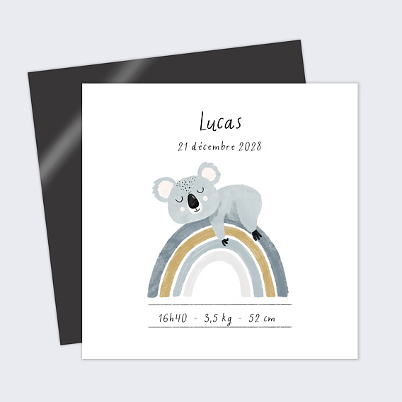 Faire part naissance Dodo de koala