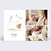 Faire part naissance Cigogne Chambre Recto
