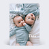 Faire part naissance Jumeaux modernes