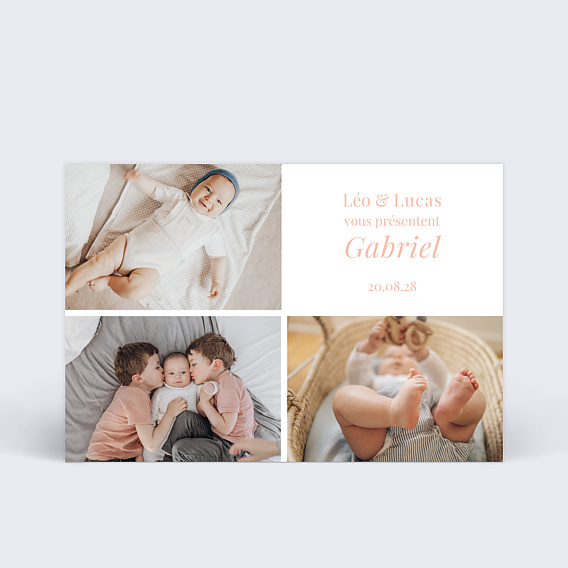 Faire part naissance Joli Multi