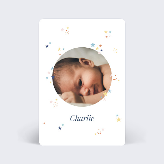 Faire part naissance Petites Etoiles