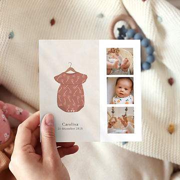 Faire-part Naissance Petits Vtements Fille