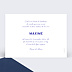 Faire part naissance Douce rayure bleue Verso