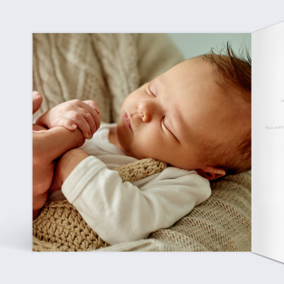 Faire-part Naissance Printemps Etiquette